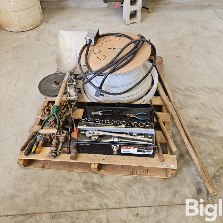 Pallet Of Misc. Tools, Parts, & Fasteners