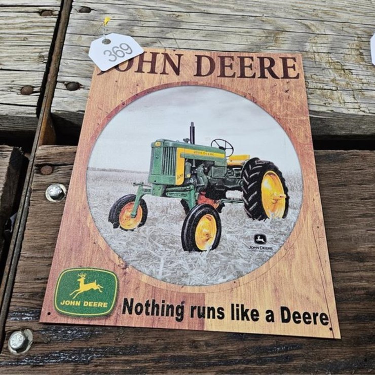 #369 • John Deere Metal Sign`