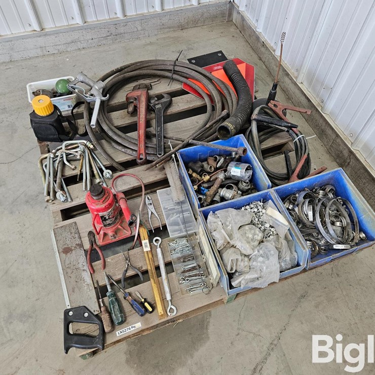 Pallet Of Misc. Tools, Parts, & Fasteners