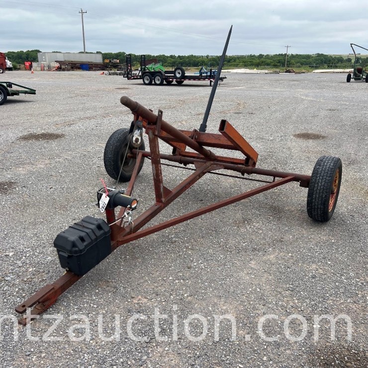 SHOPBUILT SINGLE BALE MOVER W/ 3,000 LB WINCH