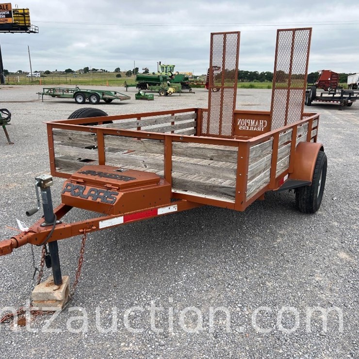 CHAMPION TRAILERS UTILITY TRAILER, 6' 3" X 10',