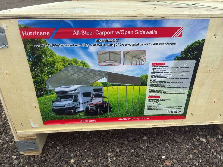 20x20-all-steel-w/-open-side-carport-image-2