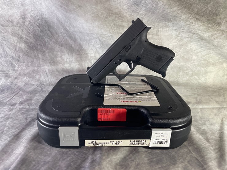 #4389-•-glock-model-43-9mm-luger-pistol,-sn:-aewk121-image-1