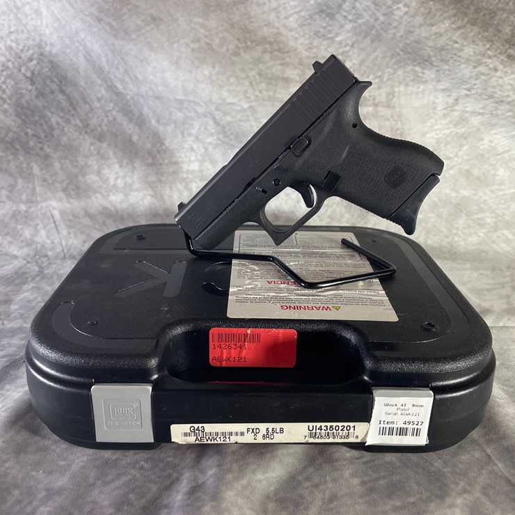 #4389 • Glock Model 43 9mm Luger Pistol, SN: AEWK121