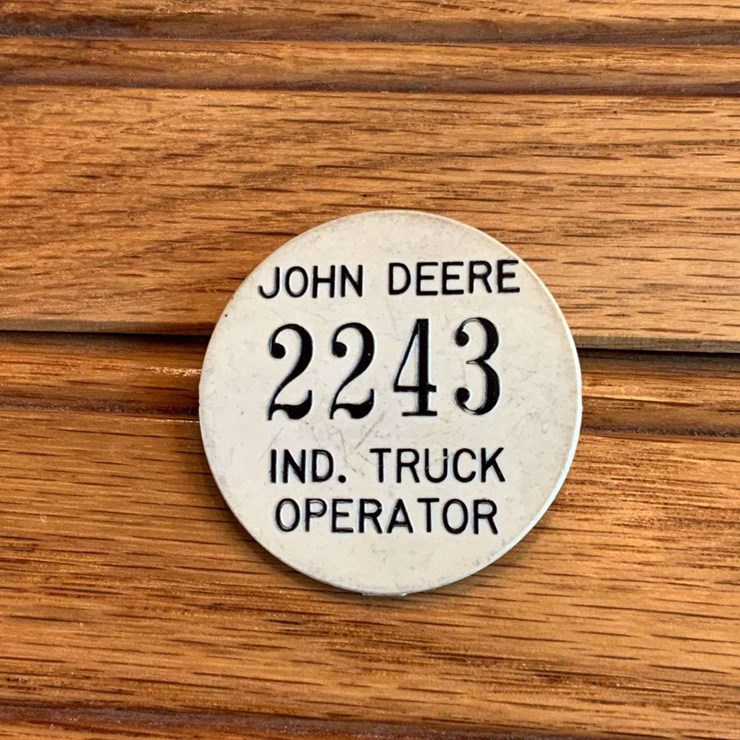 John Deere Ind. Truck Operator Badge