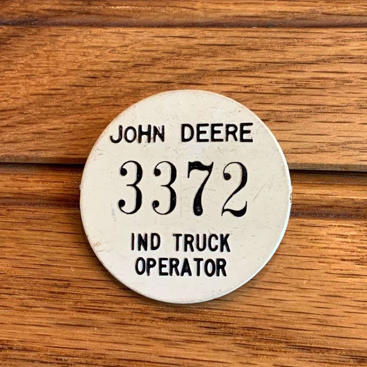 John Deere Ind. Truck Operator Badge