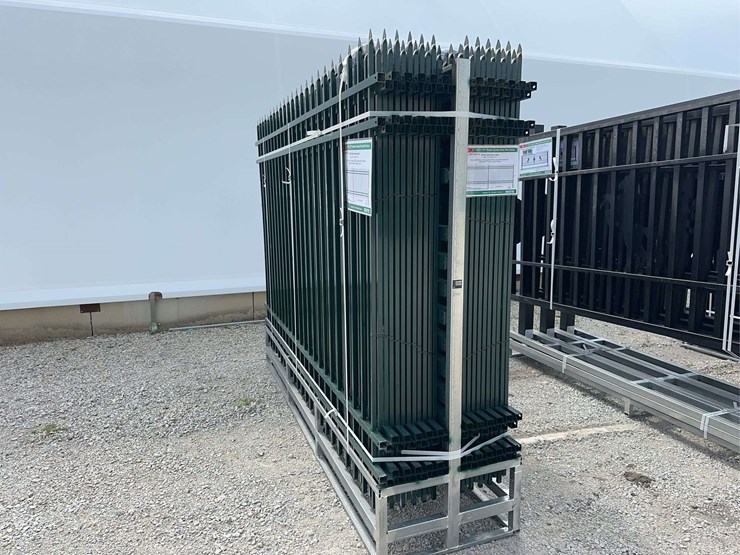 10-x-7-ft-powder-coated-steel-site-fence-image-1