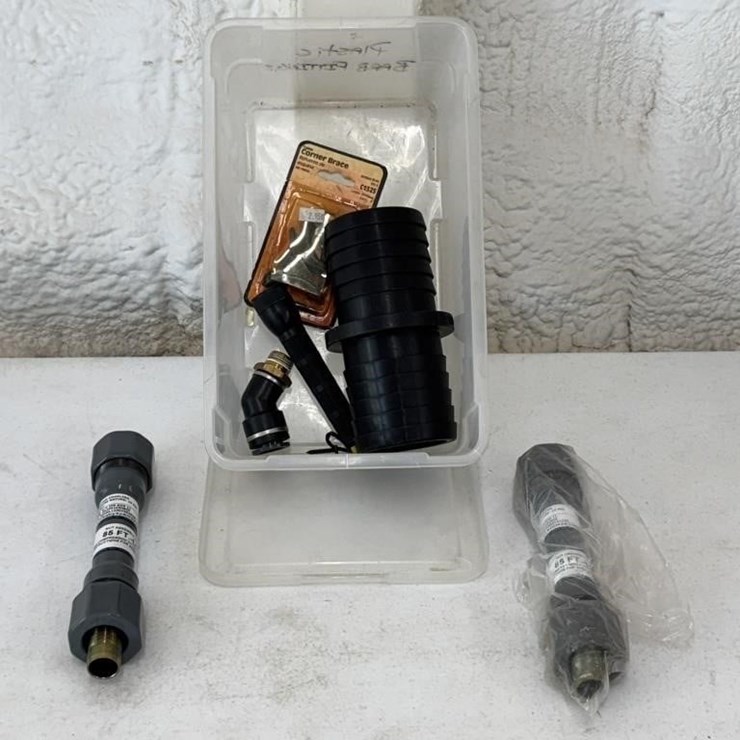 Compression Gas Coupling, Corner Brace, Flashlight