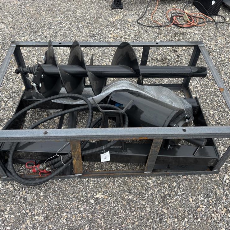 #93 • Skid Steer Augers w/ 3 Bits - 6in, 12in, 14in