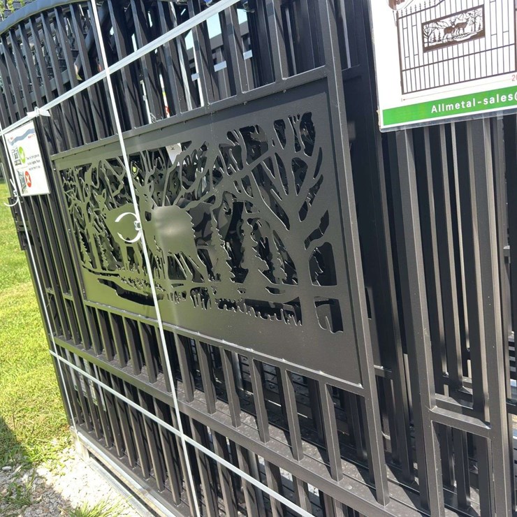 Metal Farm Driveway Gate 7 X 20 Ft 2 Pieces