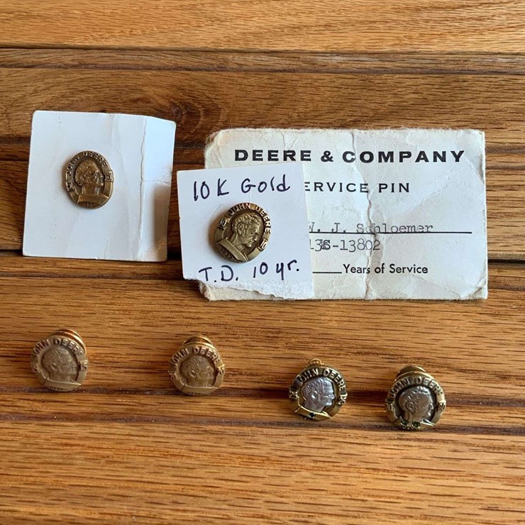(6) John Deere 5, 10, 15, 20, 25, 30 Year Service Pins