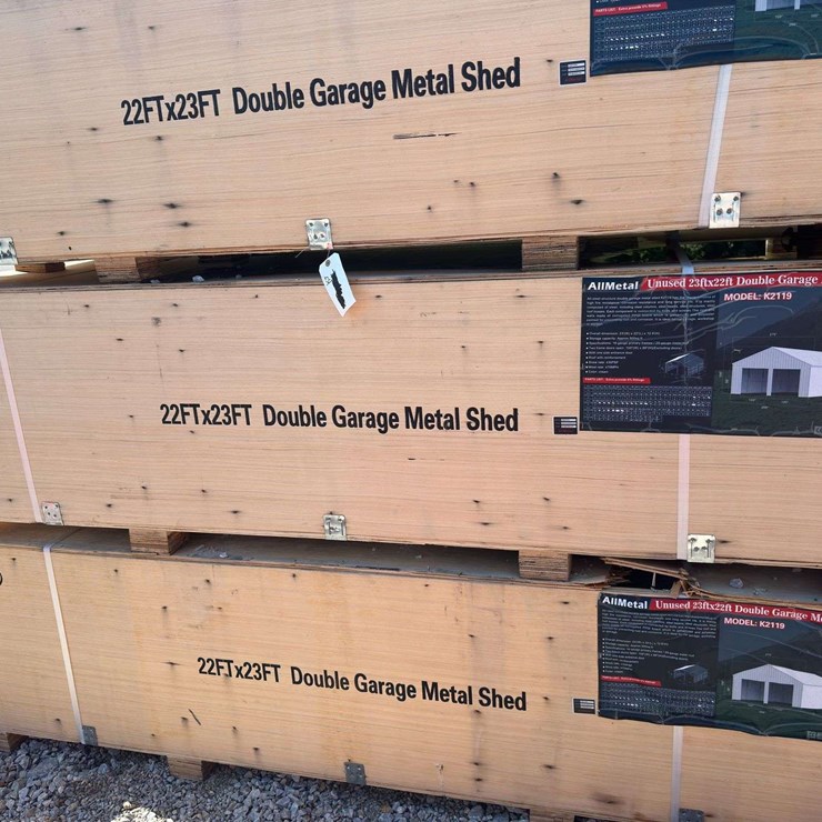 22 X 23FT Double Garage Metal Shed