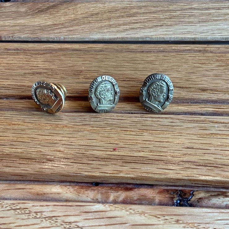 (3) John Deere 5, 10, 15 Year Service Pins