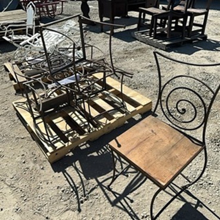 LOT#--PATIO CHAIRS, TABLES,SHELVES