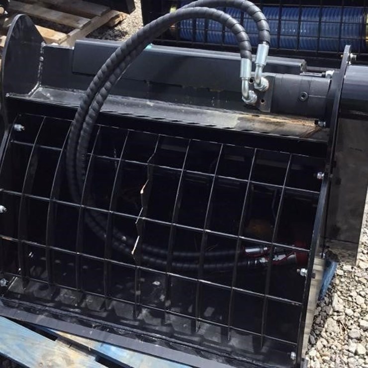 NEW GIYI Mini Skid Steer Mixing Bucket