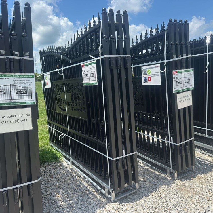 Metal Farm Driveway Gate 7 X 20 Ft 2 Pieces
