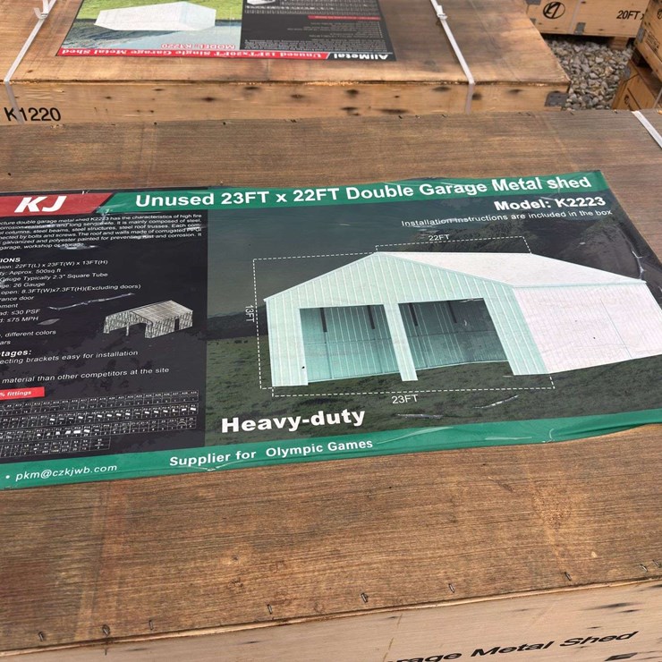 23 X 22FT Double Garage Metal Shed