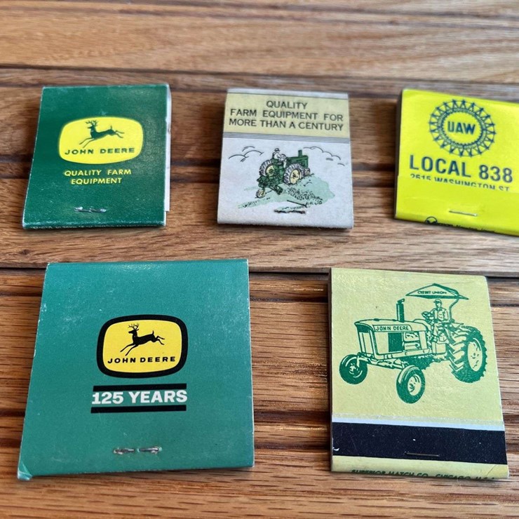 (5) John Deere Matchbooks