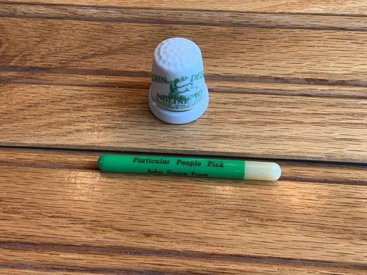 (2)-john-deere-thimble-+-toothpick-image-1