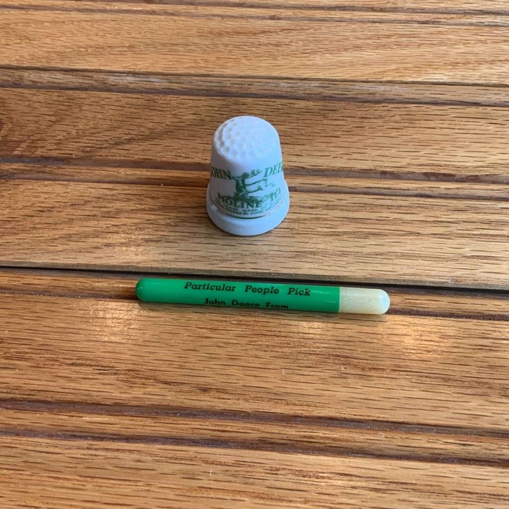 (2) John Deere Thimble + Toothpick