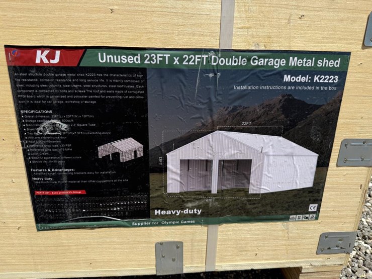 #152-•-double-garage-metal-shed---23-ft-x-22-ft-image-2
