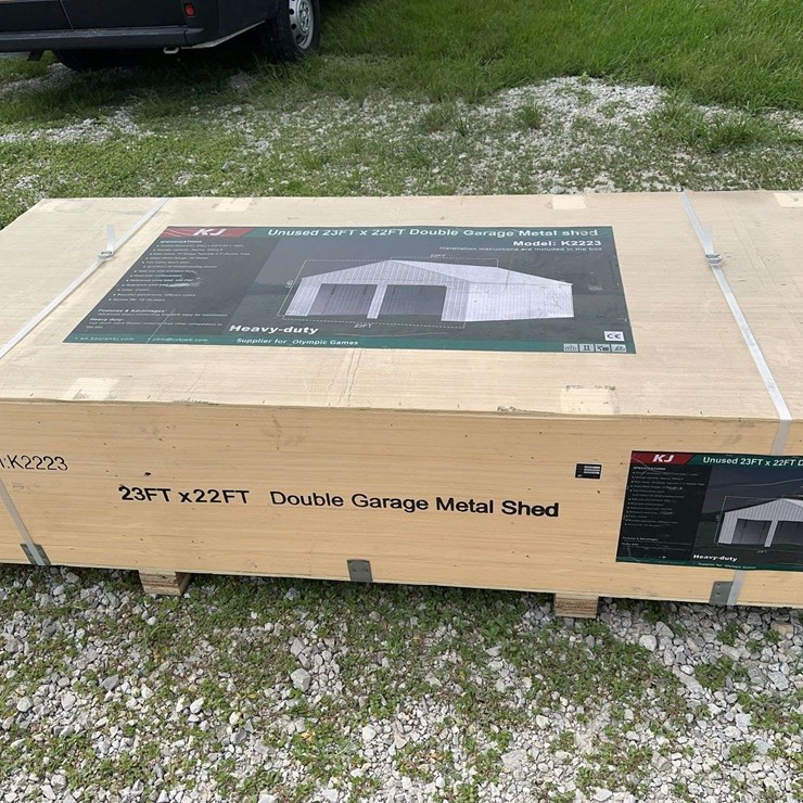 23 X 22FY Double Garage Metal Shed