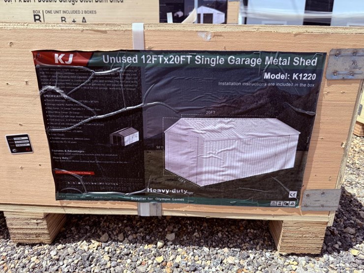 #223-•-single-garage-metal-shed---12-ft-x-20-ft-image-2