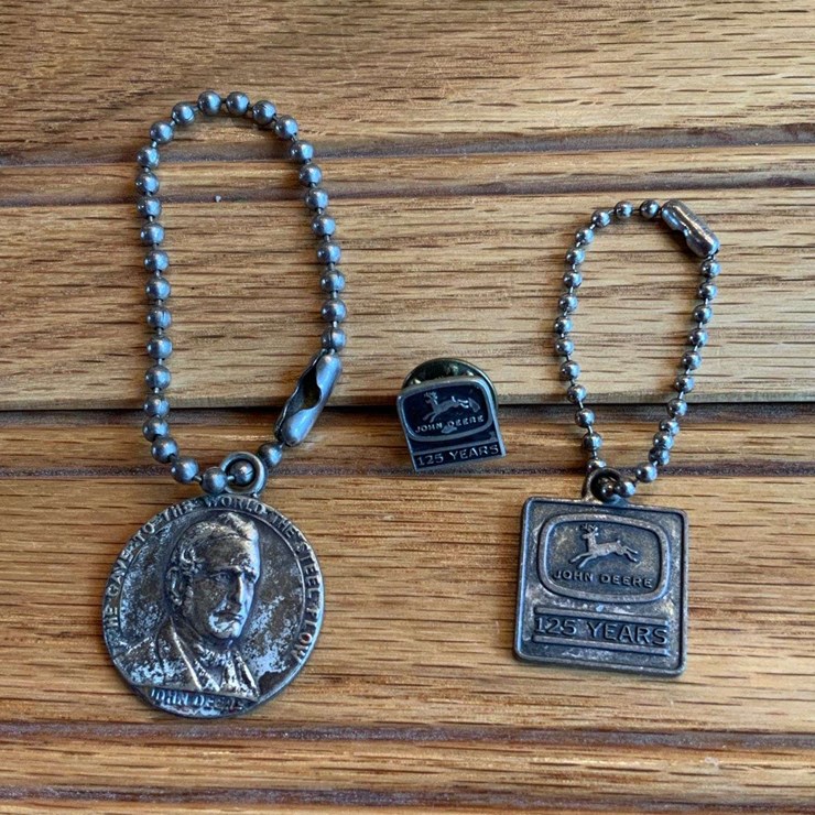 (3) John Deere Coin, Charm, Pin