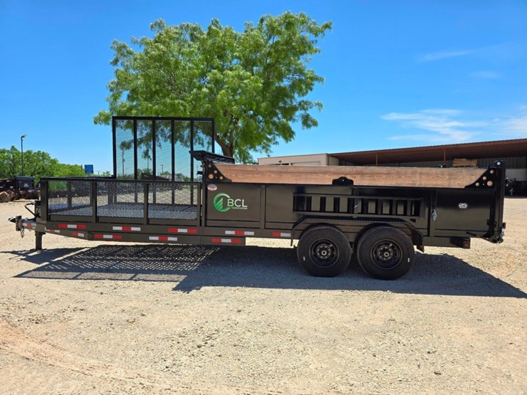 2024-bcl-fabrication-landscape-dump-trailer---heavy-duty-utility-trailer-for-mulch-debris-hauling-image-1