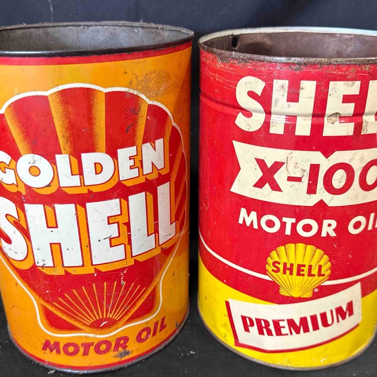 1035 - (2) SHELL 5 QUART LUBRICANT CANS