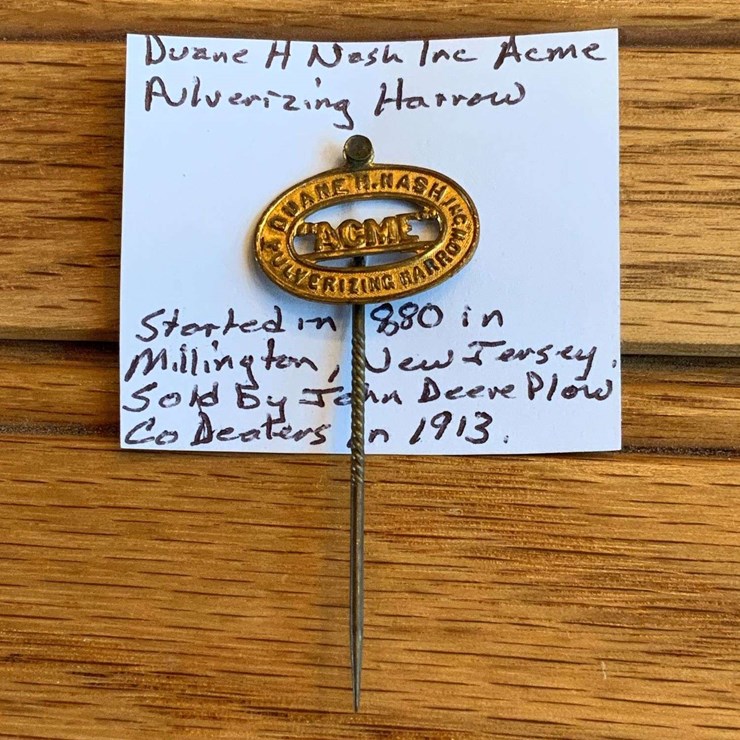 Duane H. Nash ACME Pulverizing Harrow Straight Pin