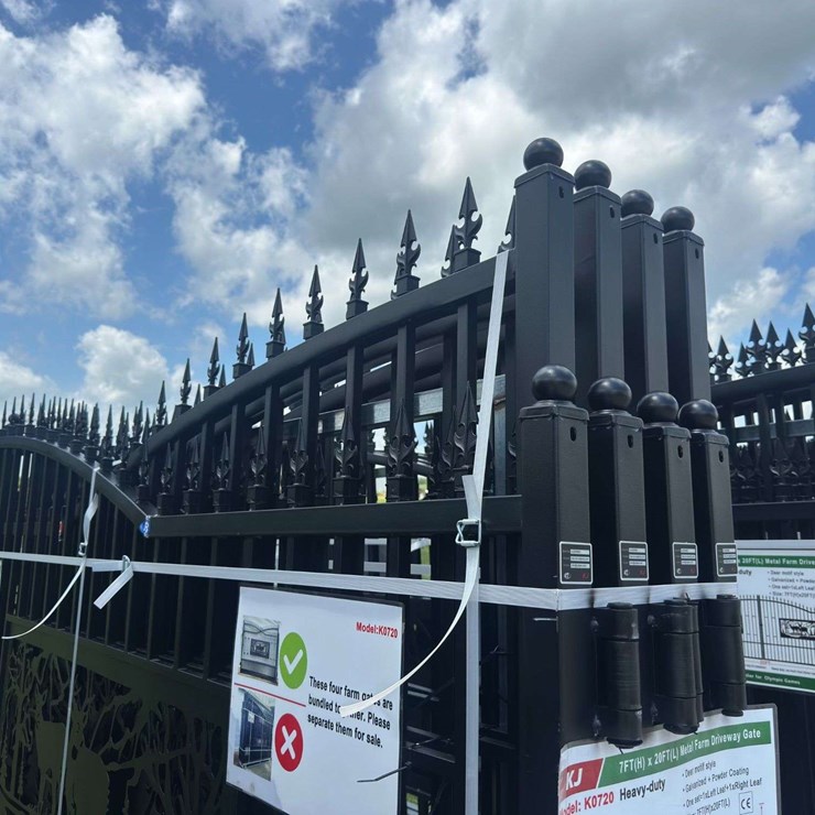 Metal Farm Driveway Gate 7 X 20 Ft 2 Pieces