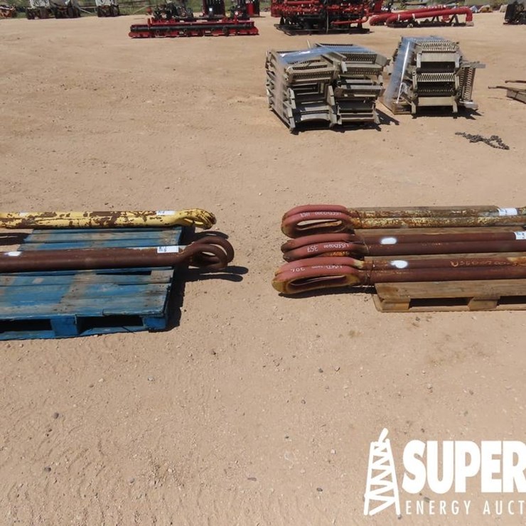 (5-185) (2) 1-3/4" x 72" Elevator Links. Located I
