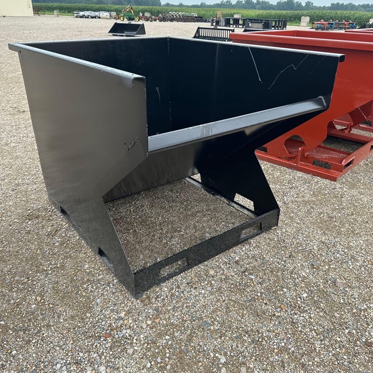 101 - 2.0 CY. SKID STEER HOPPER W/ FORK POCKETS