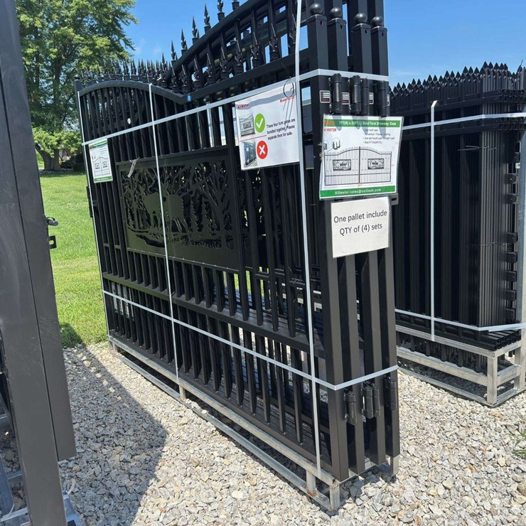 Metal Farm Driveway Gate 7 X 20 Ft 2 Pieces