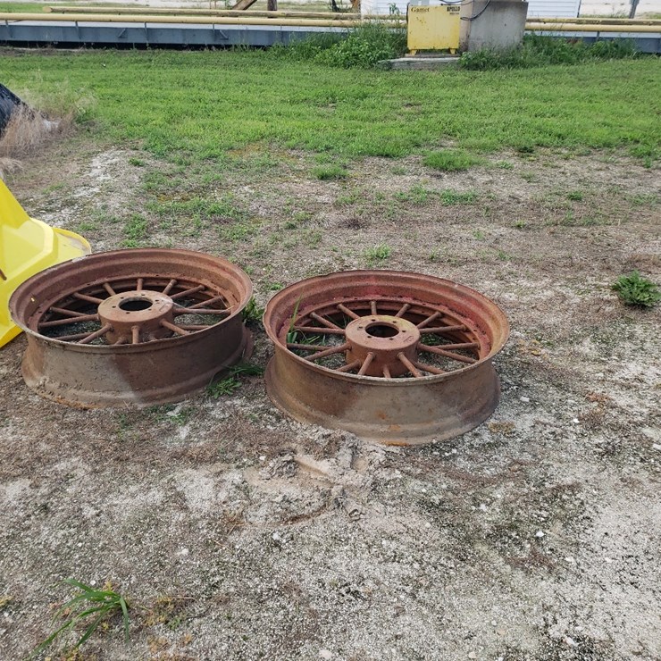 1 of 3 Pair of Antique Tractor Wheels