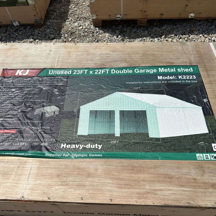 23 X 22FT Double Garage Metal Shed