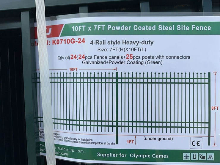 10-x-7-ft-powder-coated-steel-site-fence-image-3