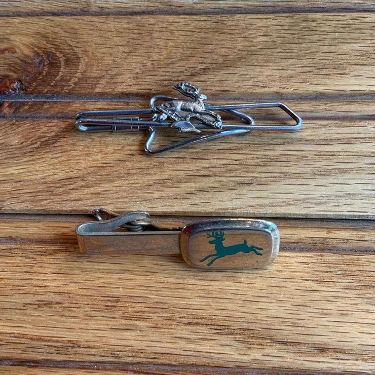 (2) John Deere Tie Clips