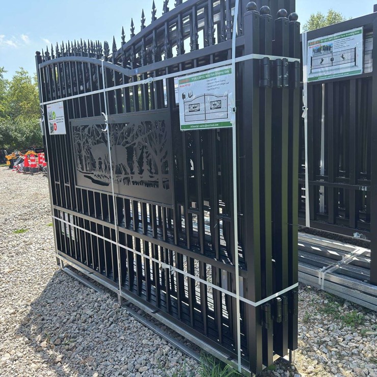 Metal Farm Driveway Gate 7 X 20 Ft 2 Pieces