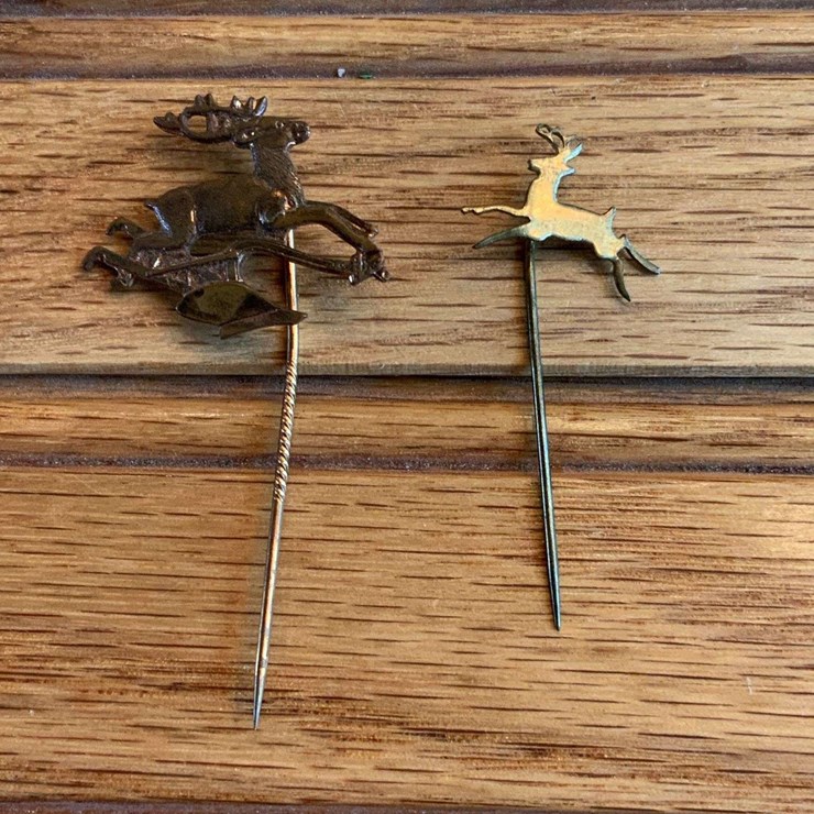 (2) John Deere Straight Pins