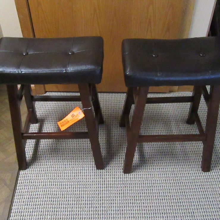 #8892 • (2) Saddle Bar Stools