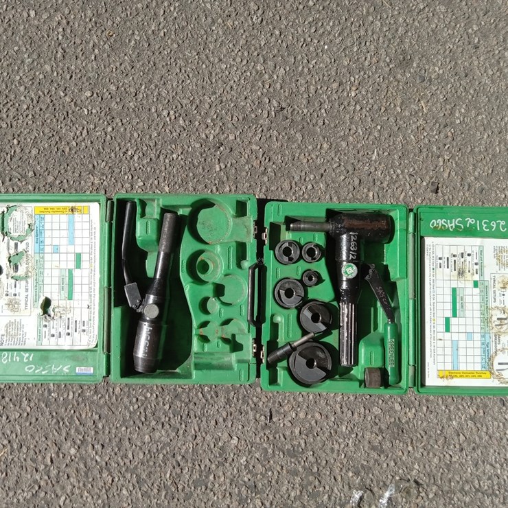 LOT#-734-GREENLEE HYDRAULIC PUNCH DRIVER SET