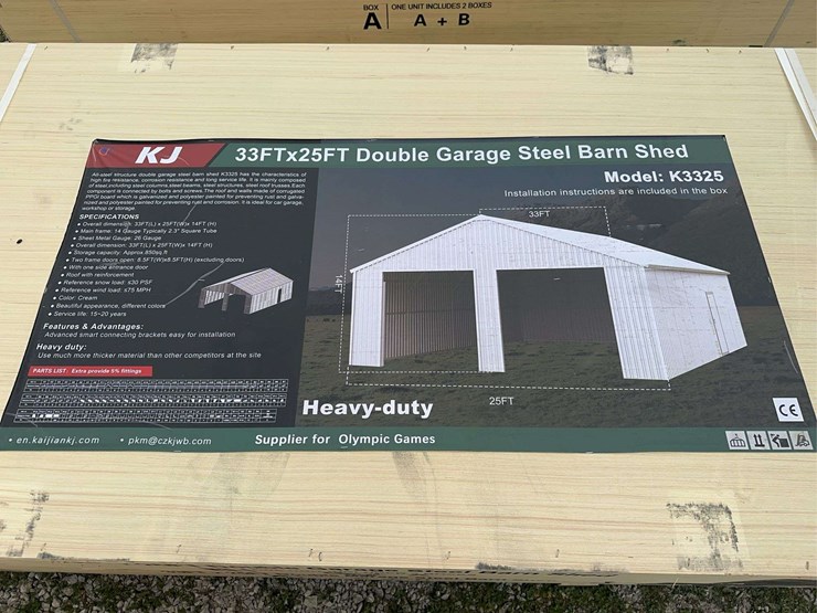 33-x-25ft-double-garage-steel-barn-shed-image-2