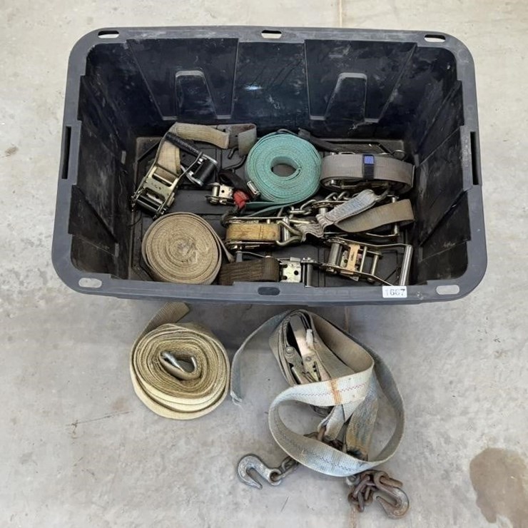 Ratchet Straps with Storage Tote