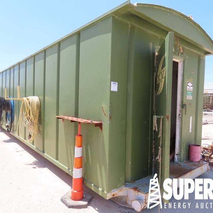 (R15-27) 10'W x 38'L Crimped Steel Change/Parts Ho