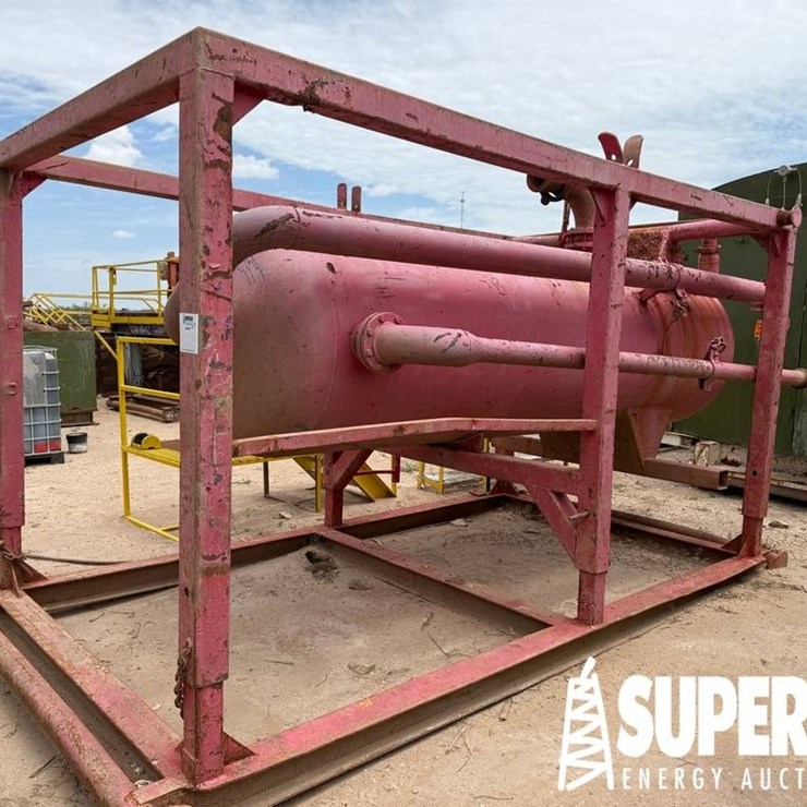 (R19-16) 48"Dia x 15'L Gas Buster, on Adjustable H