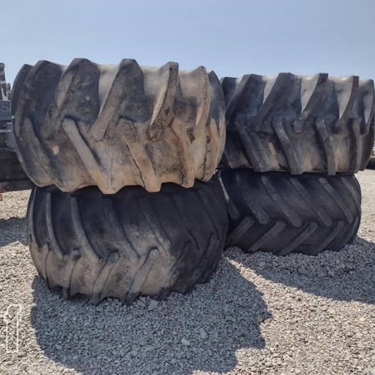 (4) GOODYEAR 67X34.00 WHEEL LOADER TIRES