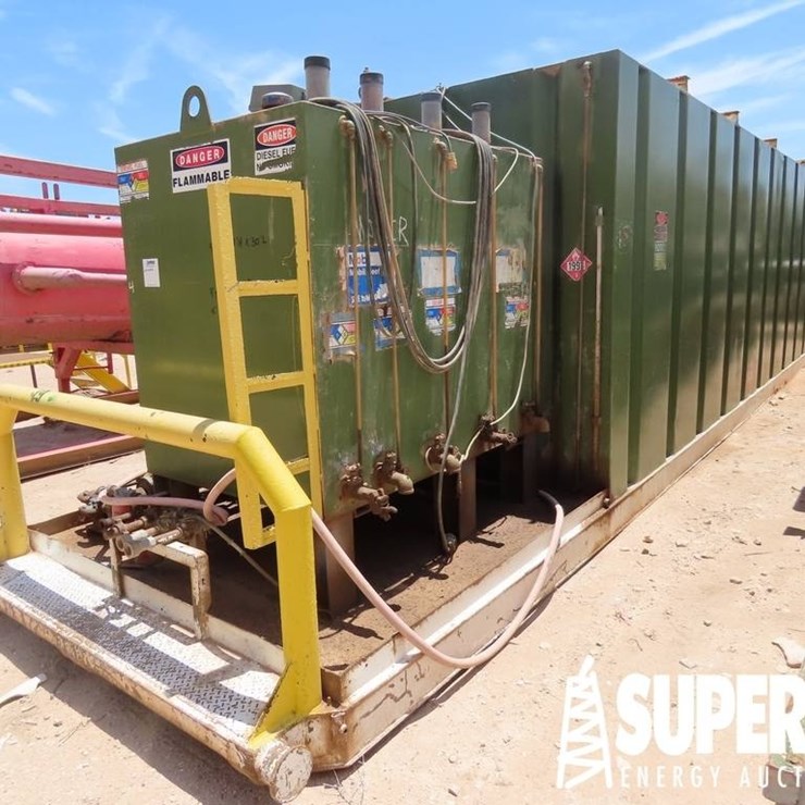 (R19-12) 8'H x 8'W x 30'L Crimped Steel Fuel Tank,