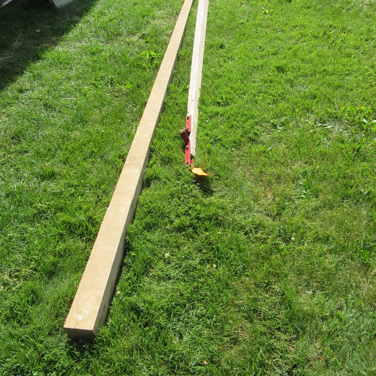 #8874 • (2) Wood Horse Poles